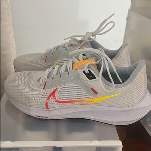 Nike Kids Pegasus 40 Gray Running Shoes